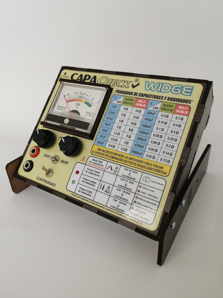 (CAPACHECK-WIDGE) MEDIDOR ANALOGICO DE CAPACITORES EN CIRCUITO