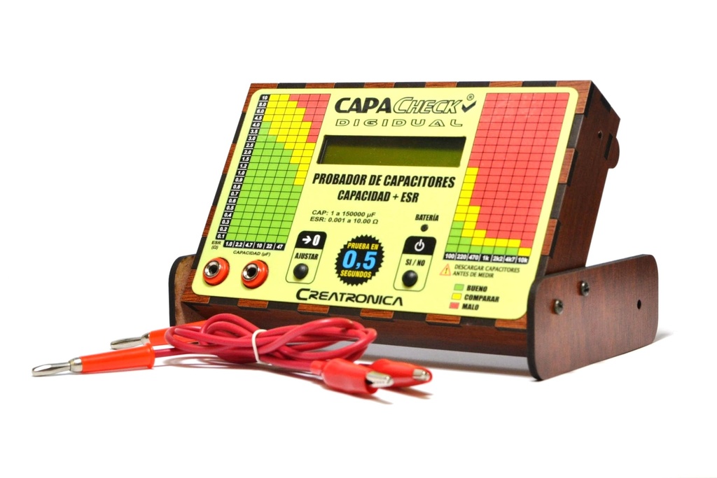 DIGITAL MEASURER AND TESTER FOR CAPACITORS