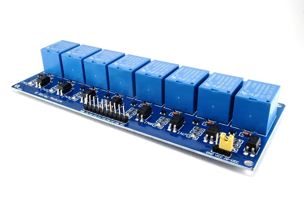 (ARDUINO-8RELAY)   MODULO DE POTENCIA 8 VIAS SALIDA A RELE