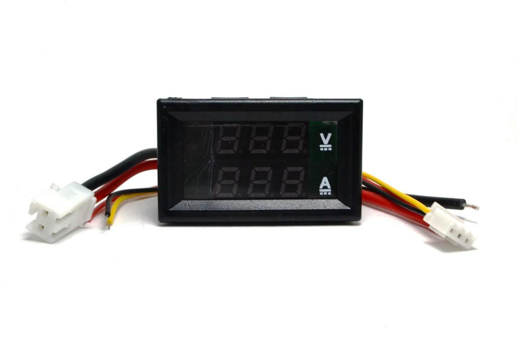 (ARDUINO-DSN-VC288)   VOLTIMETRO AMPERIMETRO 0-99.9V 10AMP LED DISPLAY