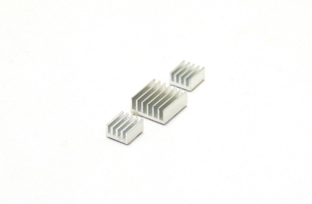 (ARDUINO-HEATSINK)   SET DE 3 DISIPADORES AUTOADHESIVOS PARA RASPBERRY