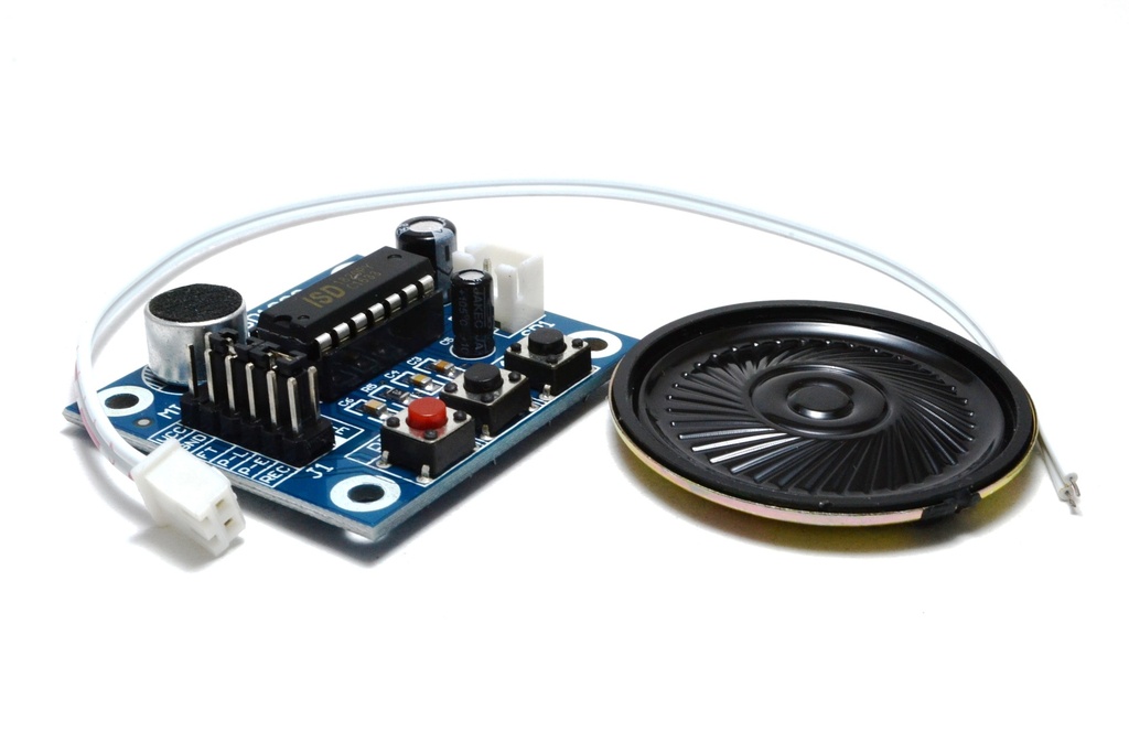 (KIT-ISD1820)   MODULO GRABADOR DE VOZ HASTA 16 SEGUNDOS COMPATIBLE CON ARDUINO