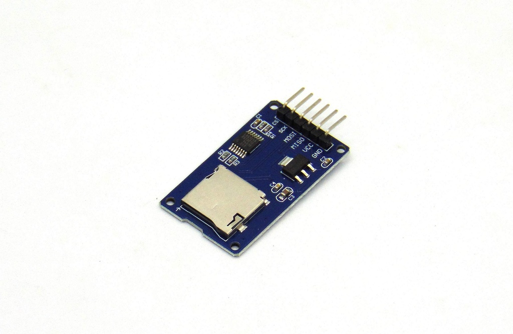 (KIT-MICROSD)   MODULO LECTOR DE TARJETA MICRO SD COMPATIBLE CON ARDUINO