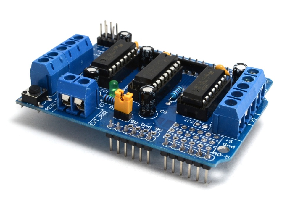(KIT-MOTOR.L293)   CONTROLADOR P/MOTORES DC STEPPERS Y SERVOS COMPATIBLE CON ARDUINO