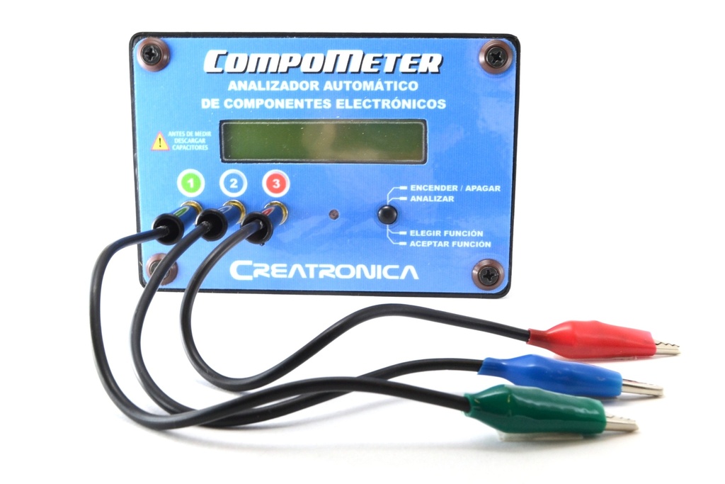 (COMPOMETER) MEDIDOR DE TRANSISTORES, RESISTORES, INDUCTORES, CAPACITORES