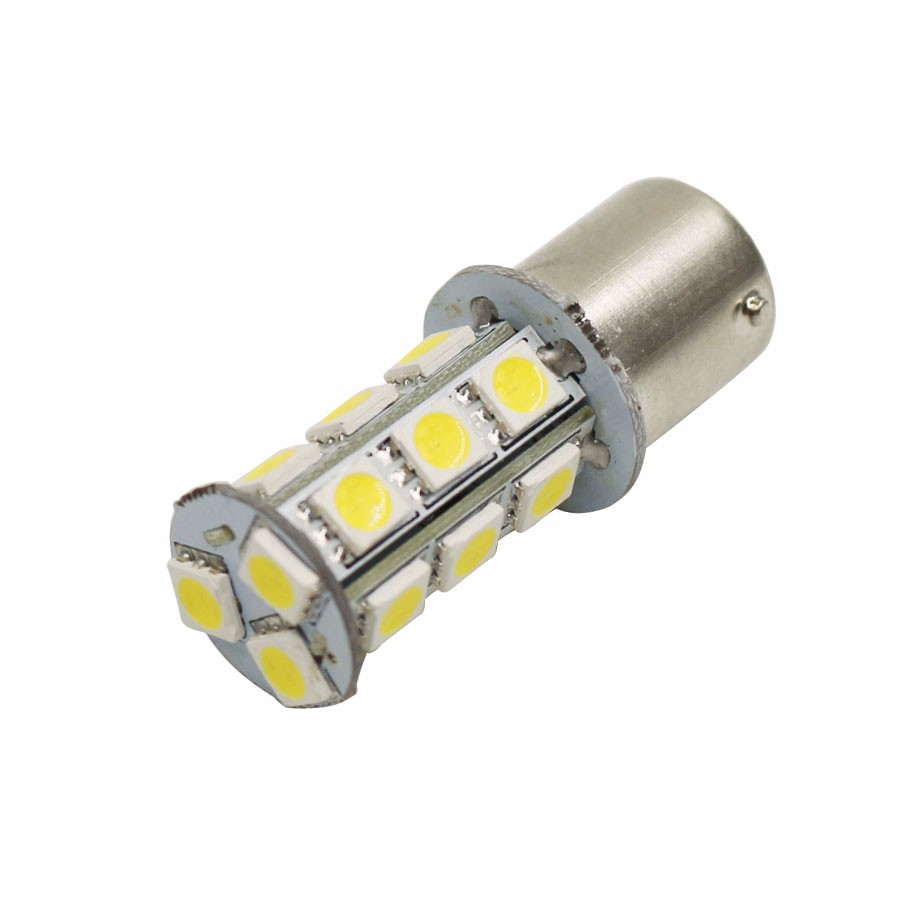 (L-AUTO-1157-18R)   LAMPARA 18 LED PIRAÑA ROJOS (2 POLOS)