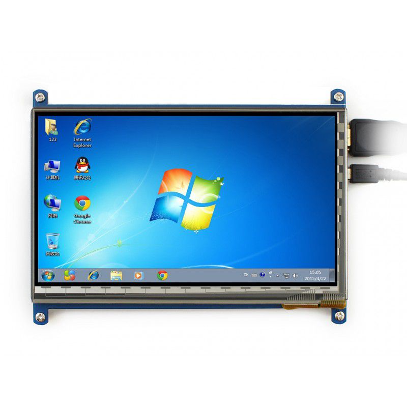 (RASP-TOUCHSCREEN7)   PANTALLA 7&quot; TACTIL C/ENTRADA HDMI P/RASPBERRY