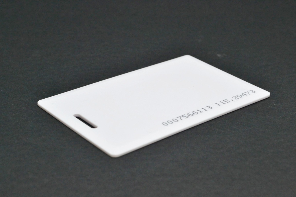 (RFID-CARD-125K)   TARJETA RECEPTORA RFID 125Khz (BLANCA)