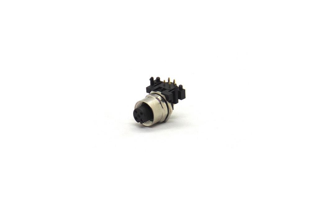 (SRM12A04PFFSF700)   CONECTOR CIRCULAR M12 HEMBRA 4 VIAS P/IMPRESO