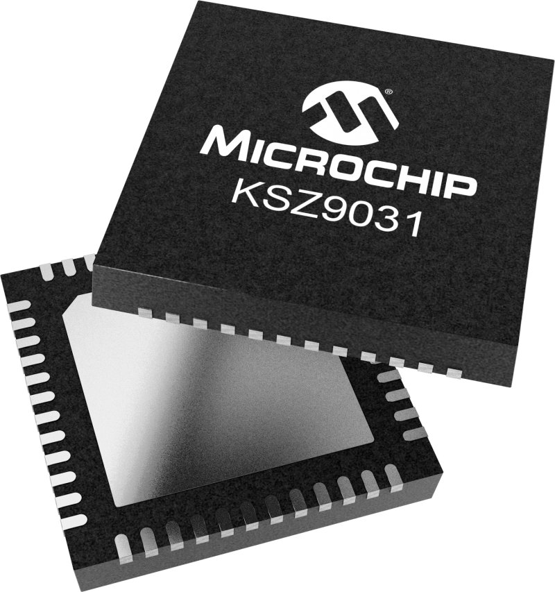 (KSZ9031RNXIA) Circuito integrado para Ethernet 1-Port Gigabit Ethernet PHY QFN48