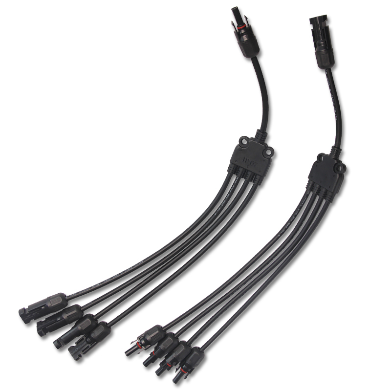 (MC4-Y-1N-4P) CONECTOR MC4 TIPO &quot;Y&quot; 1 NEGATIVO A 4 POSITIVOS PARA PANEL SOLAR
