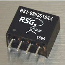 (RS1-2403S10A1) DC-DC CONVERTER 24V a 3.3V 1W 4 PIN SIL