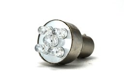 [L-AUTO-1157-5R] (L-AUTO-1157-5R)   LAMPARA DE 5 LED DOS POLOS ROJA P/AUTO