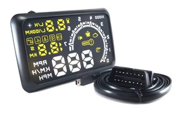 [SCAN-HUD-G3] (SCAN-HUD-G3)   OBD-II HEAD UP DISPLAY 150x85mm BLANCO Y AMARILLO