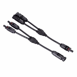 [MC4-Y-2] (MC4-Y-2) PAREJA DE CONECTORES MULTICONTACTO MC4 TIPO "Y" 1 A 2 VIAS PARA PANEL SOLAR